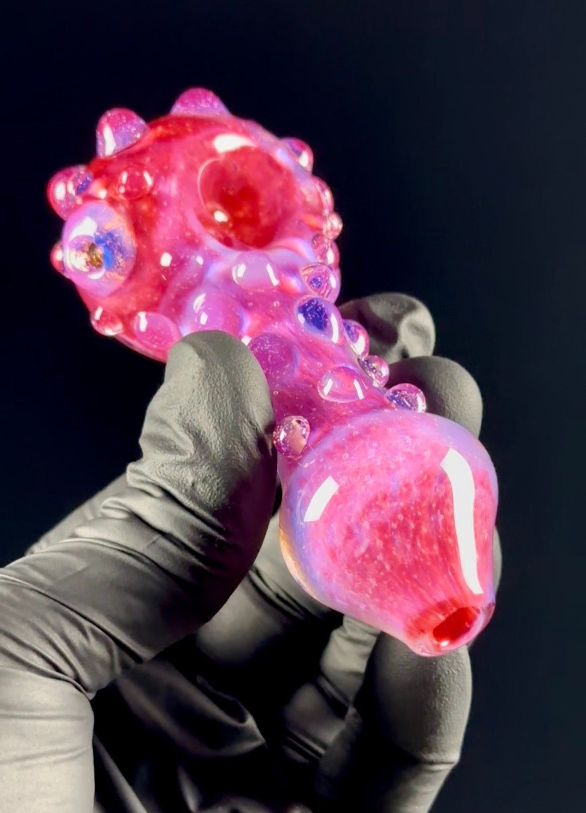 Pink slyme over cherry Spoon pipe
