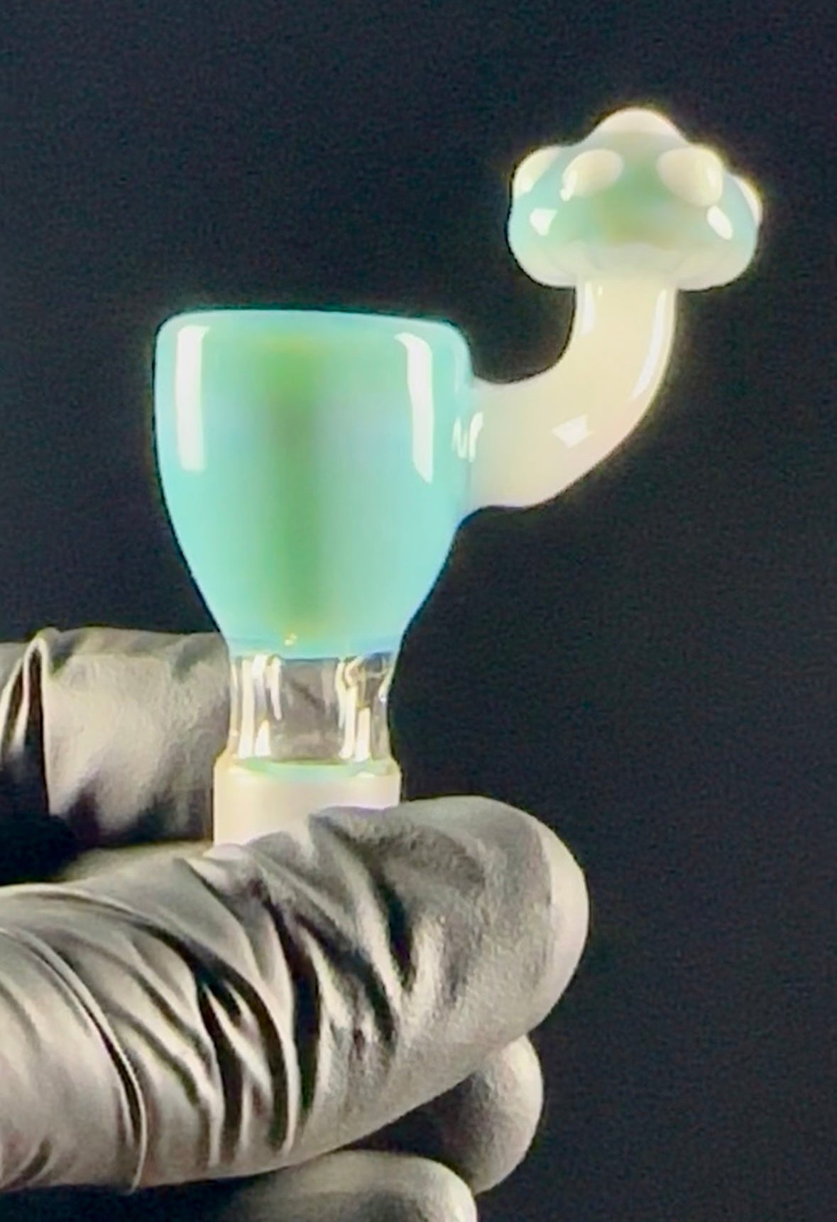 Powder blue bowl piece