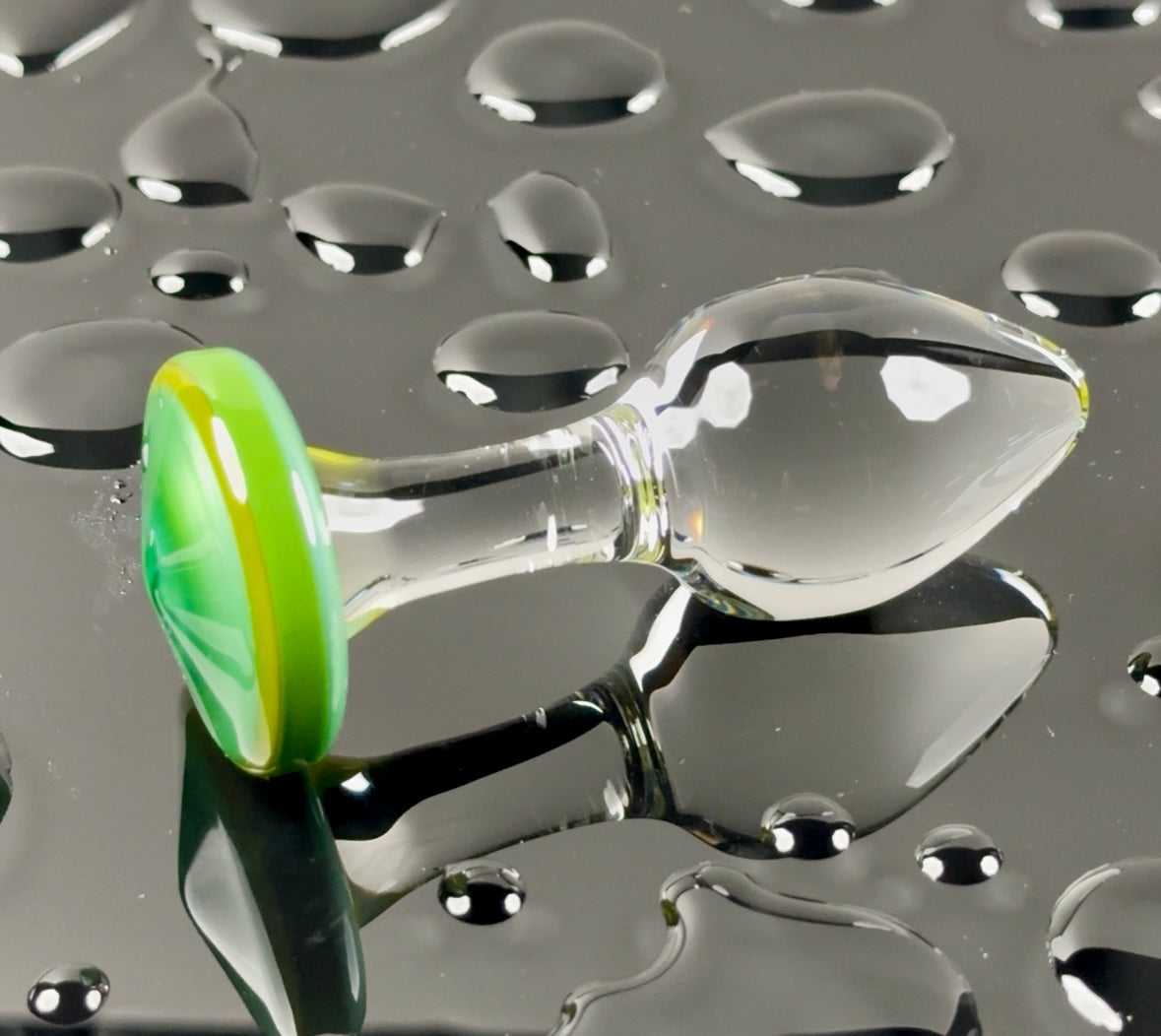 Metalic Look green base and clear head plug