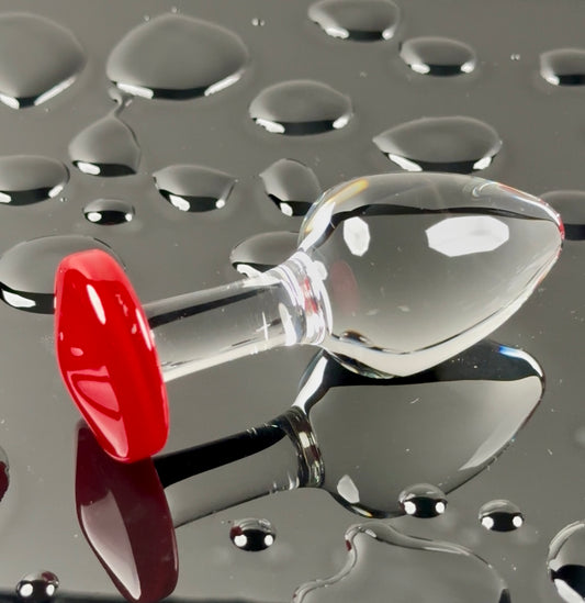 Red ruby base clear clear head plug