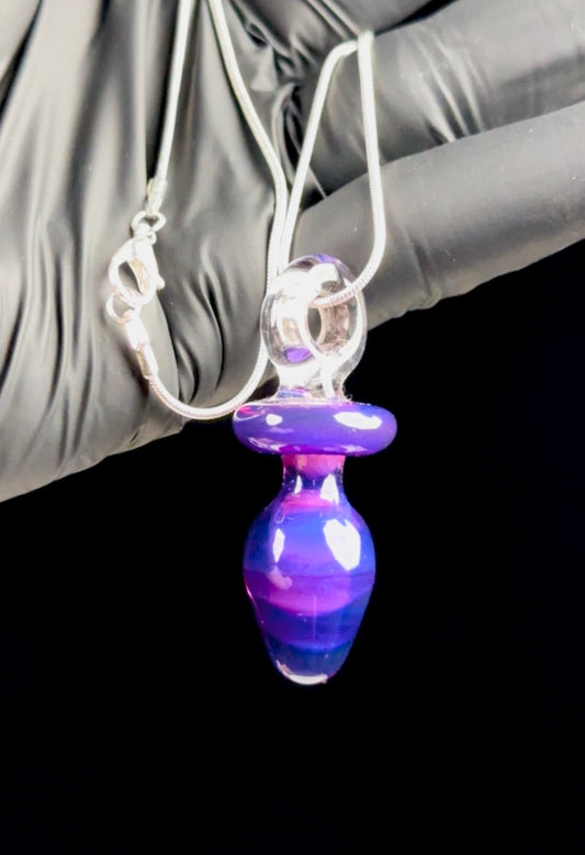 Purple plug pendant