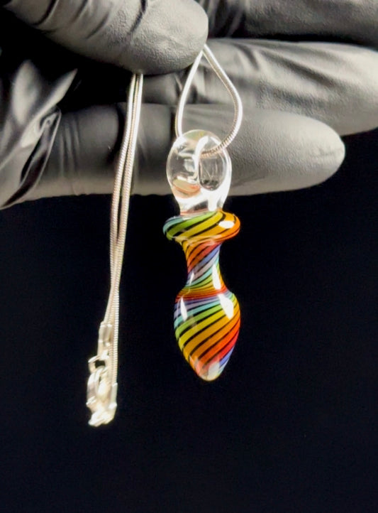 Spectrum pattern plug pendant