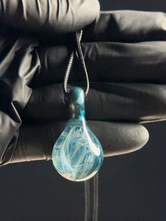 siver fume over neptunium nebula pendant