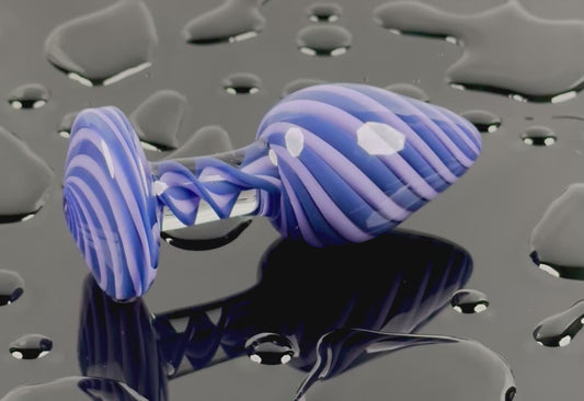 Purple on purple spiral plug