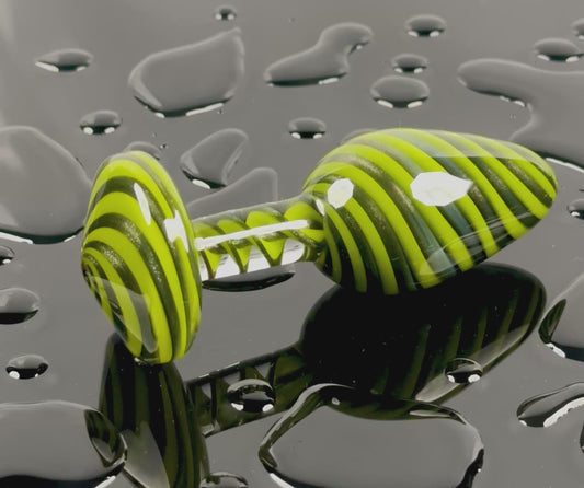 Green and green sparkle plug Large