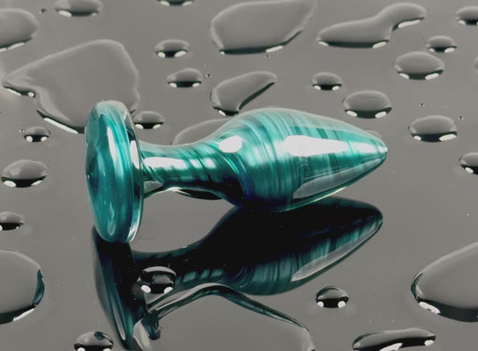 Blue metallic look plug