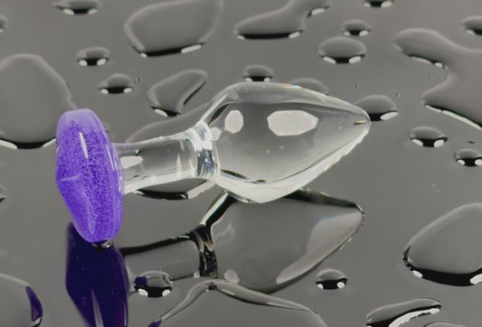 Purple base and clear head plug