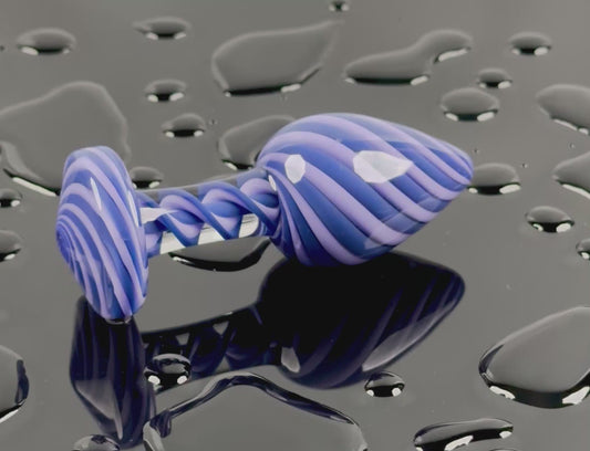 Purple on purple spiral plug